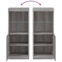 Aparador con luces LED gris Sonoma 41x37x100 cm de , Aparadores - Ref: Foro24-836691, Precio: 76,17 €