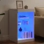 Sideboard mit weißen LED-Leuchten 41x37x67 cm von , Sideboards - Ref: Foro24-836721, Preis: 62,10 €, Rabatt: %