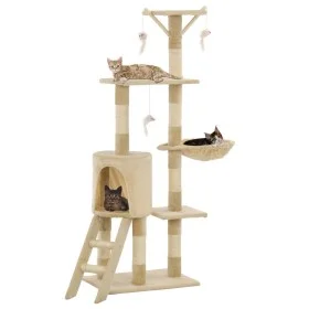 Cat scratching post with sisal post 138 cm beige by vidaXL, Cat furniture - Ref: Foro24-170580, Price: 75,77 €, Discount: %