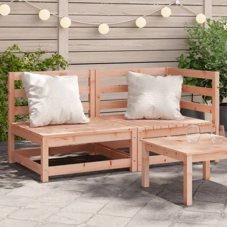 2-seater garden sofa in solid Douglas fir wood by , Modular outdoor sofas - Ref: Foro24-837947, Price: 118,41 €, Discount: %