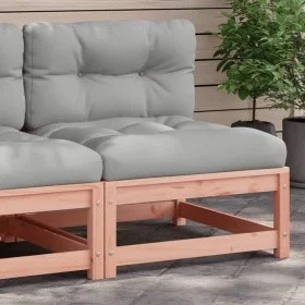 Garden sofa without armrests with solid wood cushions Douglas by , Modular outdoor sofas - Ref: Foro24-838083, Price: 74,25 €...