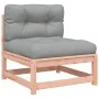 Garden sofa without armrests with solid wood cushions Douglas by , Modular outdoor sofas - Ref: Foro24-838083, Price: 74,25 €...