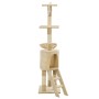 Katzenkratzbaum mit Sisalstamm 138 cm beige von vidaXL, Katzenmöbel - Ref: Foro24-170580, Preis: 77,75 €, Rabatt: %