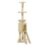 Rascador para gatos con poste de sisal 138 cm beige de vidaXL, Mobiliario para gatos - Ref: Foro24-170580, Precio: 77,29 €, D...