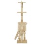 Katzenkratzbaum mit Sisalstamm 138 cm beige von vidaXL, Katzenmöbel - Ref: Foro24-170580, Preis: 77,75 €, Rabatt: %