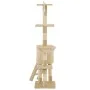Katzenkratzbaum mit Sisalstamm 138 cm beige von vidaXL, Katzenmöbel - Ref: Foro24-170580, Preis: 77,29 €, Rabatt: %