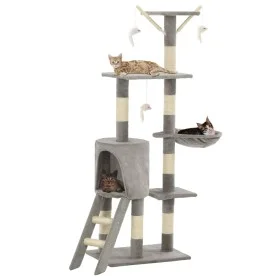 Cat scratcher with 138 cm gray sisal post by vidaXL, Cat furniture - Ref: Foro24-170578, Price: 65,87 €, Discount: %