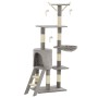 Katzenkratzbaum mit Sisalpfosten 138 cm grau von vidaXL, Katzenmöbel - Ref: Foro24-170578, Preis: 67,23 €, Rabatt: %