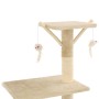 Katzenkratzbaum mit Sisalstamm 138 cm beige von vidaXL, Katzenmöbel - Ref: Foro24-170580, Preis: 77,75 €, Rabatt: %