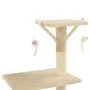 Rascador para gatos con poste de sisal 138 cm beige de vidaXL, Mobiliario para gatos - Ref: Foro24-170580, Precio: 77,29 €, D...
