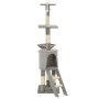 Katzenkratzbaum mit Sisalpfosten 138 cm grau von vidaXL, Katzenmöbel - Ref: Foro24-170578, Preis: 67,23 €, Rabatt: %