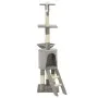 Katzenkratzbaum mit Sisalpfosten 138 cm grau von vidaXL, Katzenmöbel - Ref: Foro24-170578, Preis: 65,87 €, Rabatt: %