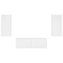 Wall TV cabinets with LED lights 3 pieces white by , TV Furniture - Ref: Foro24-3216867, Price: 179,18 €, Discount: %