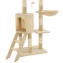 Katzenkratzbaum mit Sisalstamm 138 cm beige von vidaXL, Katzenmöbel - Ref: Foro24-170580, Preis: 77,75 €, Rabatt: %