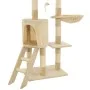 Rascador para gatos con poste de sisal 138 cm beige de vidaXL, Mobiliario para gatos - Ref: Foro24-170580, Precio: 77,29 €, D...