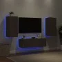 Wand-TV-Schränke mit LED-Leuchten 3 Stück Eiche braun von , TV-Möbel - Ref: Foro24-3216873, Preis: 149,10 €, Rabatt: %
