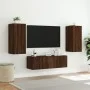 Wand-TV-Schränke mit LED-Leuchten 3 Stück Eiche braun von , TV-Möbel - Ref: Foro24-3216873, Preis: 149,10 €, Rabatt: %