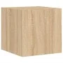 Wand-TV-Schränke mit LED-Leuchten, 6 Stück, Sonoma-Eiche von , TV-Möbel - Ref: Foro24-3216890, Preis: 256,63 €, Rabatt: %