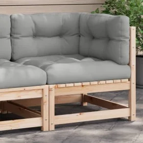 Equine sofa with solid pine wood cushions by , Modular outdoor sofas - Ref: Foro24-838062, Price: 86,59 €, Discount: %