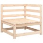 Sofá de equina con cojines madera maciza de pino de , Sofás modulares de exterior - Ref: Foro24-838062, Precio: 87,50 €, Desc...