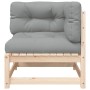 Equine sofa with solid pine wood cushions by , Modular outdoor sofas - Ref: Foro24-838062, Price: 87,50 €, Discount: %