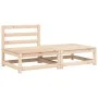 Garden sofa without armrests with cushions and footrest by , Modular outdoor sofas - Ref: Foro24-838133, Price: 101,79 €, Dis...