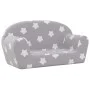 Hellgraues 2-Sitzer-Kindersofa aus weichem Plüsch mit Sternen von , Baby- und Kleinkindmöbel - Ref: Foro24-356986, Preis: 48,...