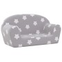 Hellgraues 2-Sitzer-Kindersofa aus weichem Plüsch mit Sternen von , Baby- und Kleinkindmöbel - Ref: Foro24-356986, Preis: 49,...