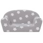 Light gray soft plush 2-seater children's sofa with stars by , Baby and Toddler Furniture - Ref: Foro24-356986, Price: 49,09 ...