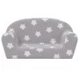 Light gray soft plush 2-seater children's sofa with stars by , Baby and Toddler Furniture - Ref: Foro24-356986, Price: 47,61 ...