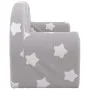 Light gray soft plush 2-seater children's sofa with stars by , Baby and Toddler Furniture - Ref: Foro24-356986, Price: 47,61 ...