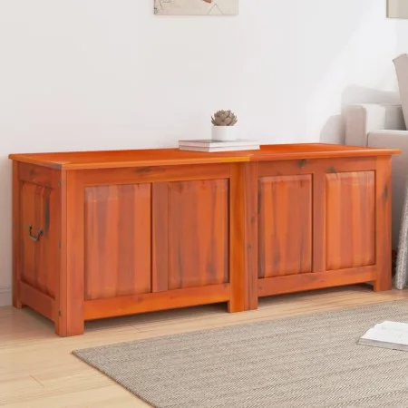 Storage chest with lid solid brown acacia wood by , Storage trunks - Ref: Foro24-364917, Price: 144,44 €, Discount: %