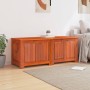 Baúl de almacenamiento con tapa madera maciza de acacia marrón de , Baúles de almacenamiento - Ref: Foro24-364917, Precio: 14...