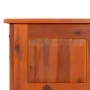 Baúl de almacenamiento con tapa madera maciza de acacia marrón de , Baúles de almacenamiento - Ref: Foro24-364915, Precio: 79...