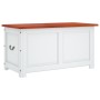 Storage chest with brown and white acacia wood lid by , Storage trunks - Ref: Foro24-364920, Price: 180,87 €, Discount: %