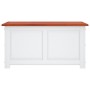 Storage chest with brown and white acacia wood lid by , Storage trunks - Ref: Foro24-364920, Price: 180,87 €, Discount: %