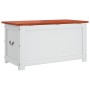 Storage chest with brown and white acacia wood lid by , Storage trunks - Ref: Foro24-364920, Price: 180,87 €, Discount: %