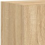 TV-Wandmöbel mit LED, 4-teilig, Holzwerkstoff, Sonoma-Eiche von , TV-Möbel - Ref: Foro24-3216806, Preis: 154,32 €, Rabatt: %