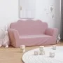 Sofá para niños de 2 plazas felpa suave rosa de , Mobiliario para bebés y niños pequeños - Ref: Foro24-357051, Precio: 55,32 ...