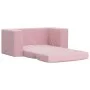 Rosafarbenes 2-Sitzer-Kinderschlafsofa aus weichem Plüsch von , Baby- und Kleinkindmöbel - Ref: Foro24-357039, Preis: 65,59 €...