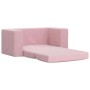 Sofá cama para niños de 2 plazas felpa suave rosa de , Mobiliario para bebés y niños pequeños - Ref: Foro24-357039, Precio: 5...