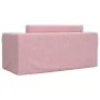 Rosafarbenes 2-Sitzer-Kinderschlafsofa aus weichem Plüsch von , Baby- und Kleinkindmöbel - Ref: Foro24-357039, Preis: 65,59 €...
