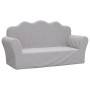 2-Sitzer-Kindersofa hellgrauer weicher Plüsch von , Baby- und Kleinkindmöbel - Ref: Foro24-357047, Preis: 54,83 €, Rabatt: %