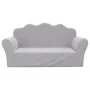 2-seater children's sofa light gray soft plush by , Baby and Toddler Furniture - Ref: Foro24-357047, Price: 53,78 €, Discount: %