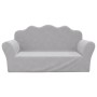 2-Sitzer-Kindersofa hellgrauer weicher Plüsch von , Baby- und Kleinkindmöbel - Ref: Foro24-357047, Preis: 54,83 €, Rabatt: %