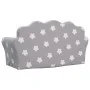 Light gray soft plush 2-seater children's sofa with stars by , Baby and Toddler Furniture - Ref: Foro24-357058, Price: 67,37 ...
