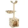 Sisal post cat scratching post 105 cm beige prints by vidaXL, Cat furniture - Ref: Foro24-170626, Price: 31,54 €, Discount: %