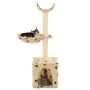 Sisal post cat scratching post 105 cm beige prints by vidaXL, Cat furniture - Ref: Foro24-170626, Price: 31,54 €, Discount: %