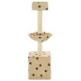 Kratzbaum aus Sisal für Katzen, 105 cm, beige Drucke von vidaXL, Katzenmöbel - Ref: Foro24-170626, Preis: 35,11 €, Rabatt: %