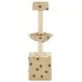 Sisal post cat scratching post 105 cm beige prints by vidaXL, Cat furniture - Ref: Foro24-170626, Price: 31,54 €, Discount: %